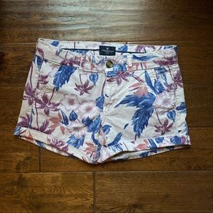 AEO tropical midi shorts